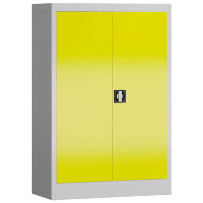 Artikelbild 2 für ClassiX Metallschrank X-530296 zinkgelb, lichtgrau 80,0 x 38,0 x 120,0 cm, aufgebaut, Artikelnummer 184576