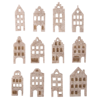 Artikelbild für Rayher Filz-Streudeko grau Nordic Häuser 12 St., Artikelnummer 686958