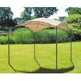 Artikelbild 1 für Garden Pleasure Pavillon HUDSON quadratisch, beige, Artikelnummer 380424