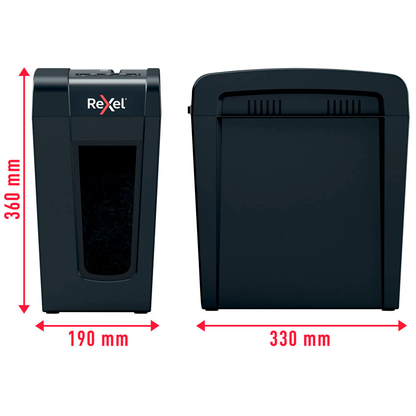 Artikelbild 6 für Rexel Secure X8-SL Aktenvernichter mit Partikelschnitt P-4, 4 x 40 mm, bis 8 Blatt, schwarz, Artikelnummer 437271