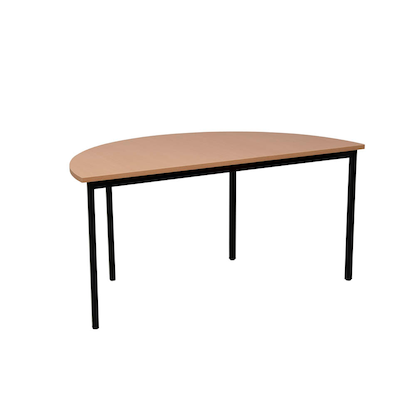 Artikelbild 4 für Gürkan Mehrzwecktisch buche halbrund, Vierkantrohr schwarz, 120,0 x 60,0 x 75,0 cm, Artikelnummer 824641