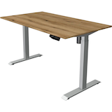 Artikelbild 1 für Kerkmann Move 1 elektrisch höhenverstellbarer Schreibtisch eiche rechteckig, T-Fuß-Gestell silber 140,0 x 80,0 cm, Artikelnummer 971412