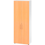 Artikelbild 1 für HAMMERBACHER Aktenschrank 968T6, V968T6/W/6/BS buche, weiß 5 Fachböden 80,0 x 42,0 x 215,6 cm, Artikelnummer 380398