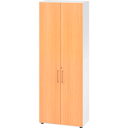 Artikelbild für HAMMERBACHER Aktenschrank 968T6, V968T6/W/6/BS buche, weiß 5 Fachböden 80,0 x 42,0 x 215,6 cm, Artikelnummer 380398