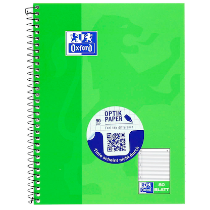 Artikelbild 2 für OXFORD Collegeblock Schule Kleinformat liniert DIN A5 Innenrand, 1 Block, Artikelnummer 759677