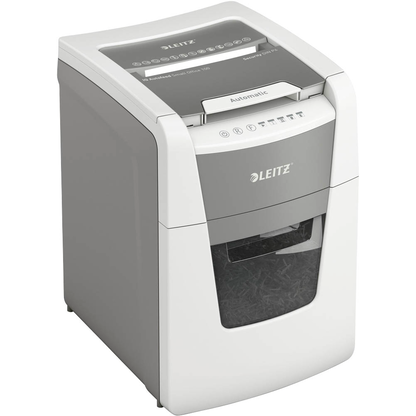 Artikelbild 7 für AKTION: LEITZ IQ Autofeed Small Office 100 Aktenvernichter mit Partikelschnitt P-4, 4 x 28 mm, bis 100 Blatt, grau, Artikelnummer 420483