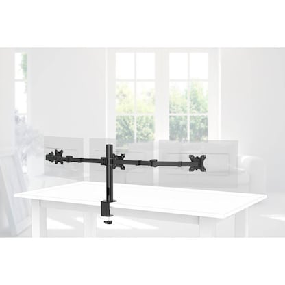 Artikelbild 4 für hama Monitor-Halterung FULLMOTION 00118495 schwarz für 3 Monitore, Tischklemme, Artikelnummer 676183