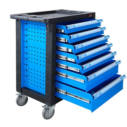 Artikelbild 3 für ADB LIGHTNING Werkstattwagen befüllt blau 7 Schubladen, Artikelnummer 892461