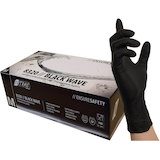 Artikelbild 1 für NITRAS MEDICAL unisex Einmalhandschuhe BLACK WAVE schwarz Größe M, 100 St., Artikelnummer 684823