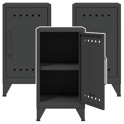 Artikelbild für AKTION: 3 BISLEY Stahlschränke Fern Mini FERMINRH634P3 anthrazitgrau 38,0 x 40,0 x 72,5 cm, aufgebaut, Artikelnummer 145229