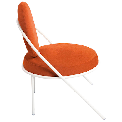 Artikelbild 4 für meet powered by PAPERFLOW Sessel SATURNE rost weiß Kunstleder, 1 St., Artikelnummer 231489