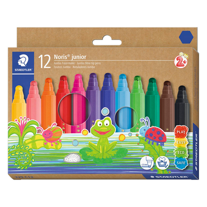 Artikelbild 4 für STAEDTLER Noris® junior 329 Filzstifte farbsortiert, 12 St., Artikelnummer 301293