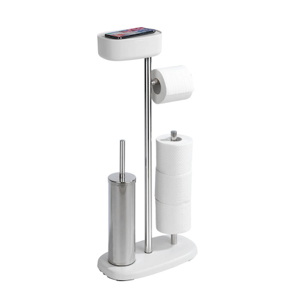 Artikelbild 5 für WENKO WC-Garnitur Rivazza weiß Metall, Artikelnummer 814232