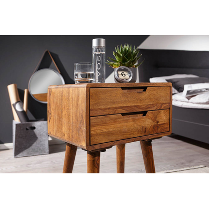 Artikelbild 4 für WOHNLING Nachttisch Massivholz sheesham 47,0 x 36,0 x 66,0 cm, Artikelnummer 906931