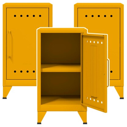 Artikelbild für AKTION: 3 BISLEY Stahlschränke Fern Mini FERMINRH642P3 gelb 38,0 x 40,0 x 72,5 cm, aufgebaut, Artikelnummer 145266