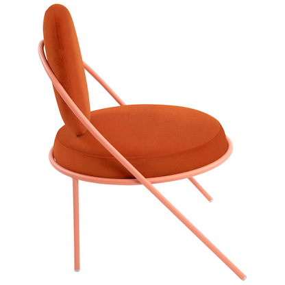 Artikelbild 2 für meet powered by PAPERFLOW Sessel SATURNE rost rosa Kunstleder, 1 St., Artikelnummer 231508