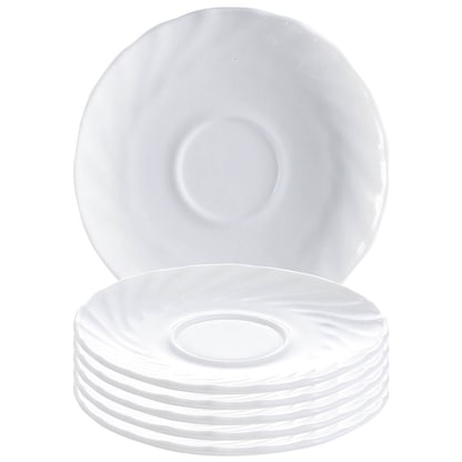 Artikelbild 9 für 6 ARCOROC Untertassen Trianon White weiß 14,5 cm, Artikelnummer 977417