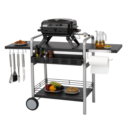 Artikelbild 2 für tepro Grillwagen Universal BBQ-Tisch schwarz, silber, Artikelnummer 327757
