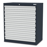 Artikelbild 1 für Simplaflex® Systemeinrichter C-Line Schubladenschrank anthrazit 9 Schubladen 90,0 x 57,5 x 102,0 cm, Artikelnummer 683849