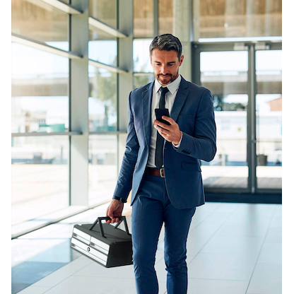 Artikelbild 3 für cep Schubladenbox MoovUp mit Schloss lichtgrau 1091216361, DIN A4 quer mit 3 Schubladen, Artikelnummer 431664