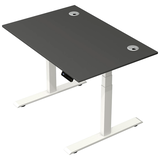 Artikelbild 1 für Kerkmann Move 2 Plus elektrisch höhenverstellbarer Schreibtisch anthrazit rechteckig, T-Fuß-Gestell weiß 120,0 x 80,0 cm, Artikelnummer 519508