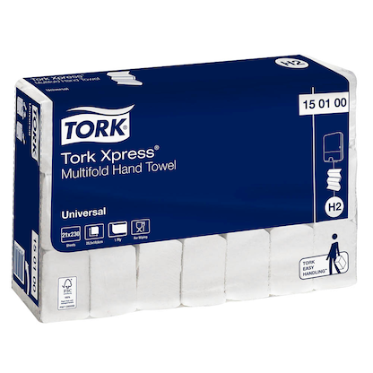 Artikelbild 3 für TORK Papierhandtücher 150100 Xpress® H2 Universal Interfold-Falzung 1-lagig 4.830 Tücher, Artikelnummer 475196