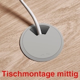 Artikelbild 1 für röhr Kabeldurchführung 6,0 cm silber, Artikelnummer 844193