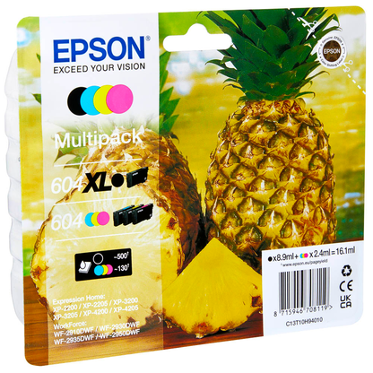 Artikelbild 2 für EPSON 604/604XL T10H94 schwarz, cyan, magenta, gelb Druckerpatronen, 4er-Set, Artikelnummer 784742