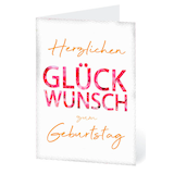 Artikelbild 1 für LUMA Geburtstagskarte Schrift DIN B6 Schrift, Artikelnummer 141469