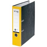 Artikelbild 1 für VON LEITZ Ordner gelb mamoriert Karton 8,0 cm DIN A4, Artikelnummer 635559