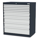 Artikelbild 1 für Simplaflex® Systemeinrichter C-Line Schubladenschrank anthrazit 9 Schubladen 90,0 x 57,5 x 102,0 cm, Artikelnummer 683757