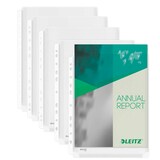 Artikelbild 1 für AKTION: 5 LEITZ Prospekthüllen DIN A4 transparent genarbt 0,17 mm mit Prämie nach Registrierung, Artikelnummer 393157