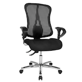 Artikelbild 1 für Topstar Bürostuhl Sitness® 90, SITNESSHP BC00 Stoff schwarz, Gestell chrom, Artikelnummer 362343