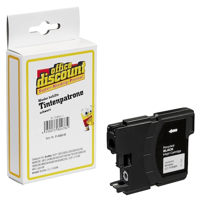 Artikelbild 13 für office discount schwarz Druckerpatrone kompatibel zu brother LC-1100BK, Artikelnummer 314553