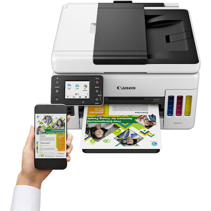 Artikelbild 5 für AKTION: Canon MAXIFY GX6050 3 in 1 Tintenstrahl-Multifunktionsdrucker grau mit 60 Euro CashBack, Artikelnummer 458681