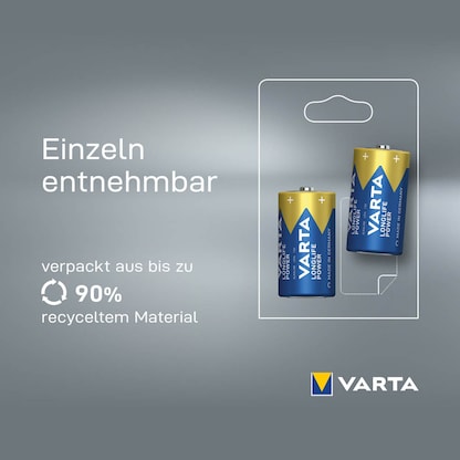 Artikelbild 5 für 2 VARTA Batterien LONGLIFE Power Baby C 1,5 V, Artikelnummer 552899