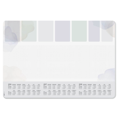 Artikelbild 5 für SIGEL Schreibtischunterlage Pastel 2026/2027/2028 weiß/grau Papier 59,5 x 41,0 cm, 30 Blatt, Artikelnummer 585754