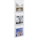 Artikelbild 1 für helit Wandprospekthalter the placativ transparent DIN A4 3 Fächer, Artikelnummer 576809