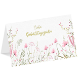 Artikelbild 1 für LUMA Geburtstagskarte rosa Blumen DIN B6, Artikelnummer 141487