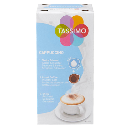 Artikelbild 10 für TASSIMO JACOBS CAPPUCCINO CLASSICO Kaffeediscs, Arabica- und Robustabohnen 8 Portionen, Artikelnummer 857649
