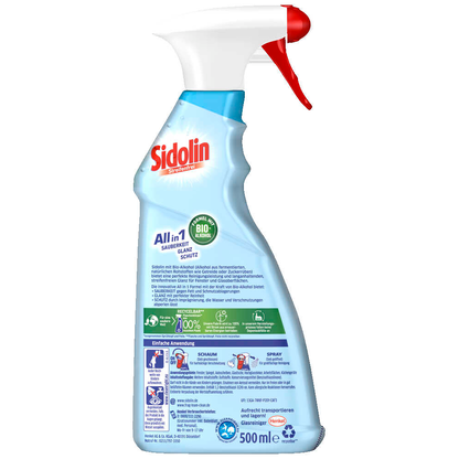 Artikelbild 2 für Sidolin All in 1 Cristal Glasreiniger 0,50 l, Artikelnummer 573339