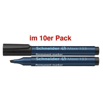 Artikelbild 24 für Schneider Maxx 133 Permanentmarker schwarz 1,0 - 4,0 mm, 10 St., Artikelnummer 779520