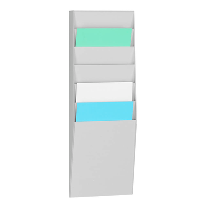 Artikelbild 3 für PAPERFLOW Wandprospekthalter grau DIN A4 6 Fächer, Artikelnummer 290407