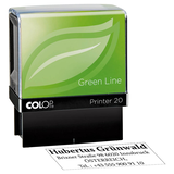 Artikelbild 1 für COLOP Textstempel, individualisierbar Printer 20 Green Line selbstfärbend schwarz ohne Logo, 1 St., Artikelnummer 752410