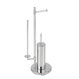 Artikelbild 1 für WENKO WC-Garnitur Universalo Neo silber Metall, Artikelnummer 812133