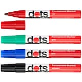 Artikelbild 1 für dots Permanentmarker farbsortiert 1,5 - 3,0 mm, 4 St., Artikelnummer 835791