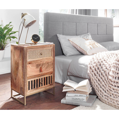 Artikelbild 5 für WOHNLING Nachttisch Massivholz mango 40,0 x 30,0 x 60,0 cm, Artikelnummer 909053