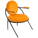Artikelbild 1 für meet powered by PAPERFLOW Sessel SATURNE safran schwarz Stoff, 1 St., Artikelnummer 231518