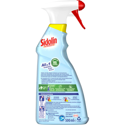Artikelbild 2 für Sidolin All in 1 Zitrus Glasreiniger 0,50 l, Artikelnummer 573448