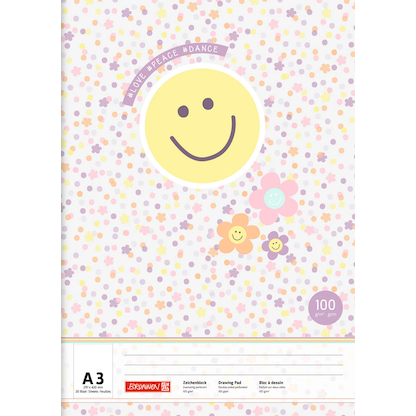 Artikelbild 2 für BRUNNEN Malblock Happy Hippie DIN A3, Artikelnummer 689929